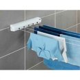 thumbnail image 3 of Indoor and Outdoor Wall-Mounted Drying Rack, Extendable Clothes Drying Rack up to 4.2m, Plastic, 7x7x47.5 cm, White, 3 of 5