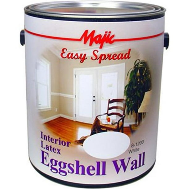 YenkinMajestic 812001 1 gal Latex Eggshell Wall Paint, White