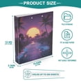 thumbnail image 3 of FORMRS 3 Ring Binder 1.5 inch with Pockets Set of 2 Clip Board 200 Sheets Capacity, Blue Neon Road, 3 of 8