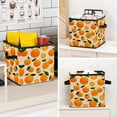 thumbnail image 7 of RATGDN Collapsible Fabric Cube Storage Bin with Double Handles for Living Room Bedroom Office Black - Orange Juice Fruit, 7 of 7