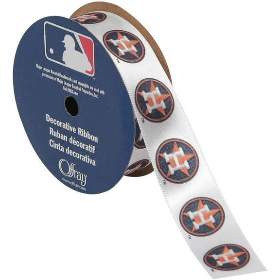 Offray 7/8" MLB Houston Astros Ribbon, 1 Each