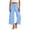 Blue, variant on Bovxnpu Girls Cotton Casual Capris Pants Linen Cotton Girls Jogger Capris Casual Loose Solid Pants