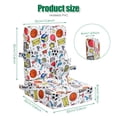 thumbnail image 3 of Dznils Toddler Booster Seat for Dining Table, with Backrest, Safety Buckles, Non-Slip Bottom, White, 3 of 13