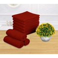 thumbnail image 3 of Beauty Threadz, 100% Terry Cotton Washcloths, Extra Absorbent and Long Lasting Burgandy  - Pack of 12 400 GSM, 3 of 6