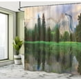 thumbnail image 5 of Ambesonne Nature Shower Curtain, Yosemite Tree, 69"Wx70"L, Beige Green, 5 of 5
