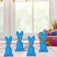 thumbnail image 4 of RKSTN Fabric Rabbit O Rnament 4Pcs Easter Bunny Cloth Easter Decorations Bunny Hanging Ornament Hanging Ornaments Bunny Decor Colors Style for Home Decoration, 4 of 5