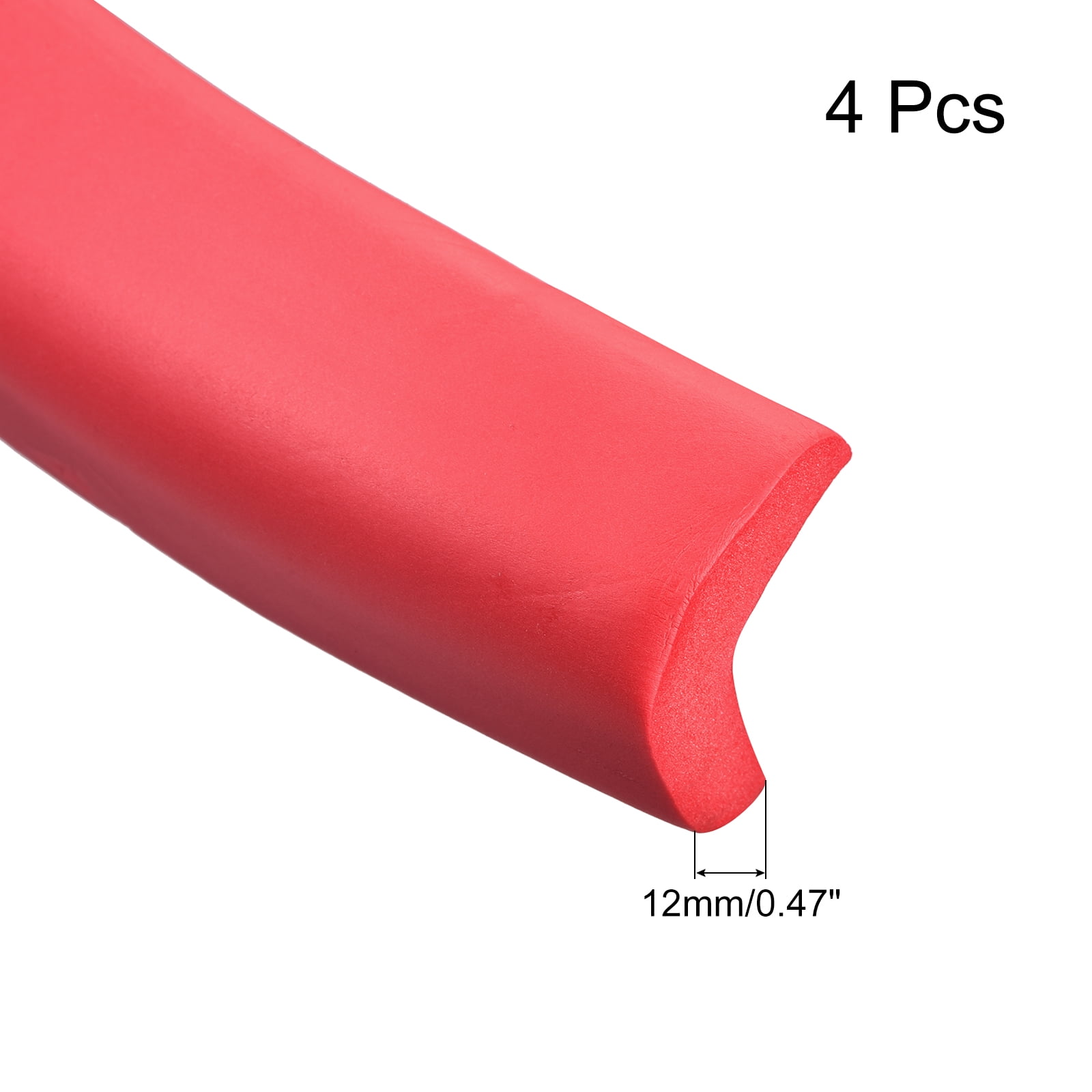 Uxcell Corner Guards Protectors 6.56ft(2M), 4 Pack Foam Bumper L Shape, Red