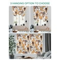 thumbnail image 4 of Cartoon Cat Tie Up Curtains for Windows 54 Inch Length Balloon Curtains Kitchen Adjustable Balloon Window Shade Modern Funny Cute Orange Gray Animals Tie Up Valance Bathroom Curtain Window 42"x54", 4 of 6