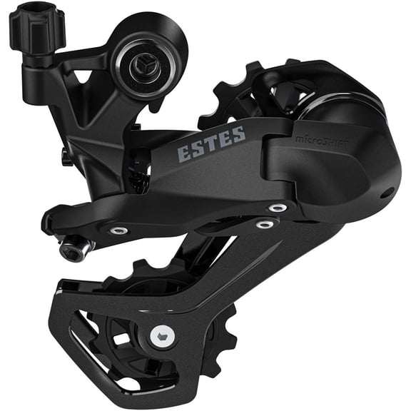 microSHIFT Estes 1x Rear Derailleur - 7/8/9-Speed, Medium Cage, 40-45t Max Cog, 11-12t Min Cog, 33t Capacity, Black