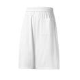 thumbnail image 6 of WIZUTIZ Men's Athletic Shorts Summer Cool Feel Elastic Waist Wide Leg Sports Five-Point Bottoms Twill Breathable Drawstring Relaxed Fit for Casual Outdoor Daily Wear Mens Fashion, 6 of 6