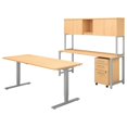 thumbnail image 1 of 400 Series 72W Height Adjustable Standing Desk Office Suite in Maple, 1 of 8