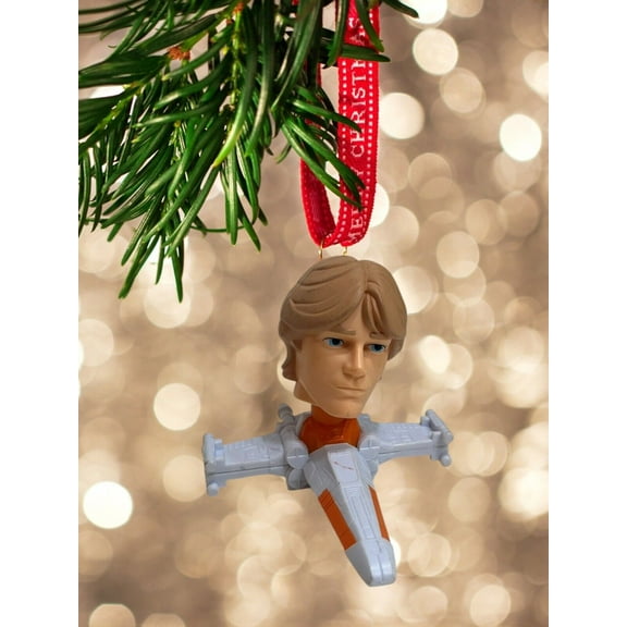 Christmas Tree Ornament Marvel's Bobblehead Luke Skywalker Figure 3” Clone Wars