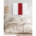 thumbnail image 3 of Red Solid Color Texture Wall Art for Living Room, Canvas Picture Wall Decor for Bathroom Bedroom, Simple Red Stripes Painting Artwork for Office Kitchen Hallway Dining Room Home Decorations 16"x20", 3 of 8