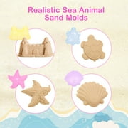 LotFancy Beach Sand Toys Set for Kids Toddlers Girls,Sand Buckets and Shovels, Baby Sandbox Toys