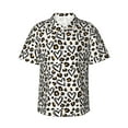 thumbnail image 4 of Wukai Heart Leopard Men's Hawaiian Shirt Short Sleeve Casual Button Down Summer Beach Aloha Shirt Tropical Print Holiday Party, 4 of 8