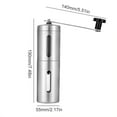 thumbnail image 2 of Newest Stainless Steel Hand Coffee Grinder Adjustable Ceramic Coffee Bean Mill Tools, 2 of 9