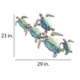 thumbnail image 4 of Eangee Home Design m8004 Décoration Murale de Groupe Tortue de Mer - 5 Pièces, 4 of 4