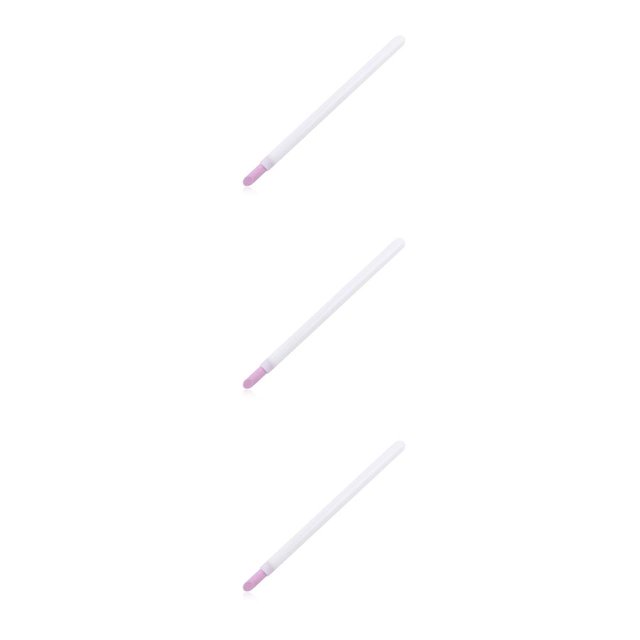 relayinert Grinding Pen Nail Crafting Powder Dead Reusable Sculpture Tools Single-ended Professional Manicure Brush for Using White 1pcs 3Set