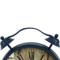 thumbnail image 2 of Antique Clock Design Metal Wall Decor with Spade Needles, Blue- Saltoro Sherpi, 2 of 5
