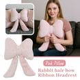 thumbnail image 7 of Soft Furry Bow Throw Pillows, Cute Bowknot Plush Pillow For Home Decor, Stuffed Bow Lumbar Pillow For Bed Couch Living Room Decor, 7 of 7
