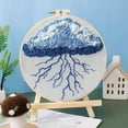 thumbnail image 2 of Punch Needle Kits Lightning and Blue Cloud Embroidery Starter Set with Hoop Easy for Beginners DIY Stress Relief Handmade Craft Hobby and Home Decor 20x20cm-2, 2 of 8