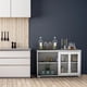 thumbnail image 5 of Costway Aparador de Cocina Armario de Almacenamiento Gabinete Consola con 2 Estantes 2 Puertas 106 x 33 x 62,5 cm Beige, 5 of 10