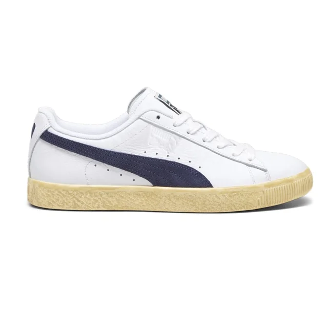 PU & MA Clyde Vintage Lace Up Mens Blue Sneakers Casual Shoes 39468701