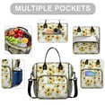 thumbnail image 2 of OBREWU White Sunflower Womens Lunch Box for Work,Insulated Large White Sunflower Lunch Bag for Women,Loncheras Para Mujer,Leakproof Adult Lunch Bag for Work,Beach,Travel,Picnic,Camping, 2 of 7