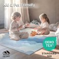 thumbnail image 4 of ODIKA 5'x7' Machine Washable Non-Slip Area Rug, Cloud Dream Accent Abstract Design High Traffic Rug, Gray, 143608, 4 of 7