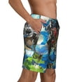 thumbnail image 3 of The Legend of Zelda Mens Swim Trunks Quick Dry Board Shorts with Mesh Lining, Hawaii Beach Shorts Swimwear Bathing Suits, 3 of 7
