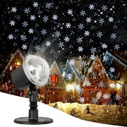 Christmas Projector Lights Outdoor, Snowflakes Projector LED Christmas Lights, Waterproof Projector Decorating Stage Light, Indoor Outdoor Snowfall Holiday Party Garden Landscape Lamp