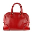 thumbnail image 1 of Pre-Owned LOEWE Amazona 75 Leather Shoulder Bag in Red and Gold for Women (z7175), 1 of 5