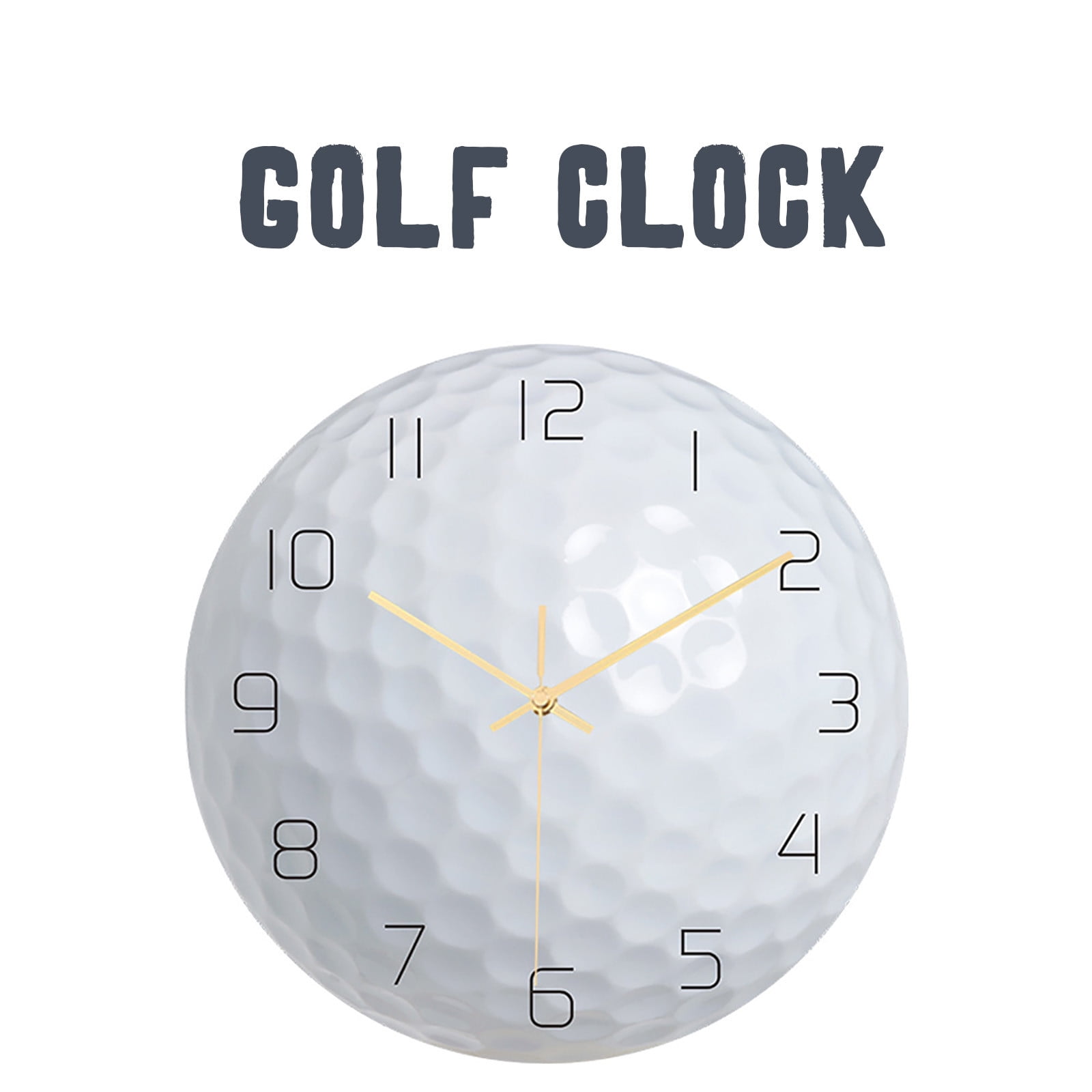 BuleStore Round golf exterior wall clock mute home decoration wall ...
