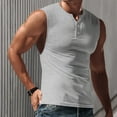 thumbnail image 2 of Men's Sleeveless Tank Tops Crewneck Solid Loose Fit Workout T Shirts Fitness Vest Athletic Shirts, 2 of 7
