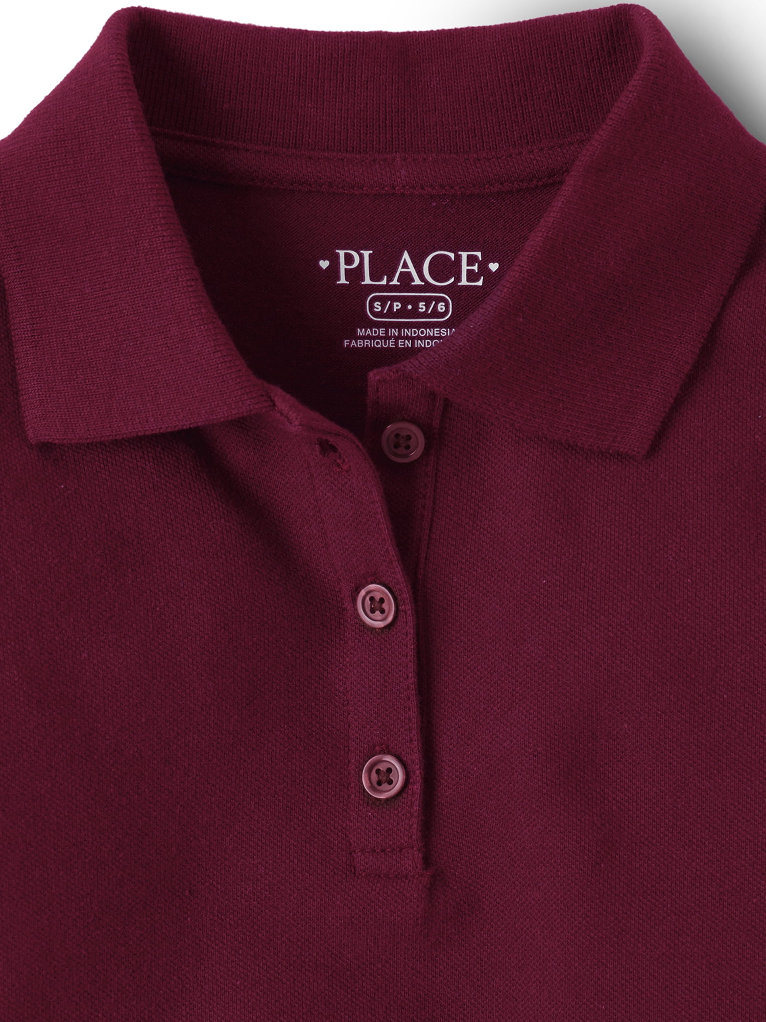 The Children's Place Girls Uniform Short Sleeve Pique Polo, Sizes XS-XXL