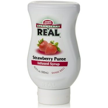 Strawberry Real Strawberry Puree Infused Syrup, 16.9 Fl Oz