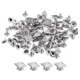 thumbnail image 1 of Unique Bargains 50 Sets Spike Rivet 10mm Pyramid Rapid Rivet Studs Square Spikes Silver Tone, 1 of 5