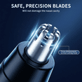 thumbnail image 6 of Ear Nose Trimmer, Professional Painless USB Rechargeable Eyebrow Facial Hair Trimmer for Men Women, Precision Tool with Powerful Motor and Dual-Edge Blades, 6 of 6