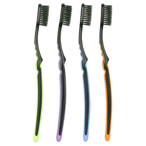 Colgate Slim Soft Charcoal Toothbrush 17x Slimmer Soft Tip Bristles (2 2)