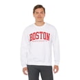thumbnail image 6 of Boston Massachusetts Sweatshirt Gifts Crew Neck Shirt Long Sleeve Unisex, 6 of 7