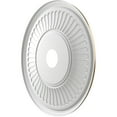 thumbnail image 4 of Ekena Millwork 22"OD x 3 1/2"ID x 1"P Berkshire Thermoformed PVC Ceiling Medallion (Fits Canopies up to 10 1/8"), Metallic Champagne Bronze, 4 of 10