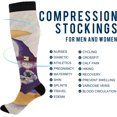thumbnail image 4 of FREEAMG Black Dots Compression Socks for Women and Men, 1 Pair, 4 of 7