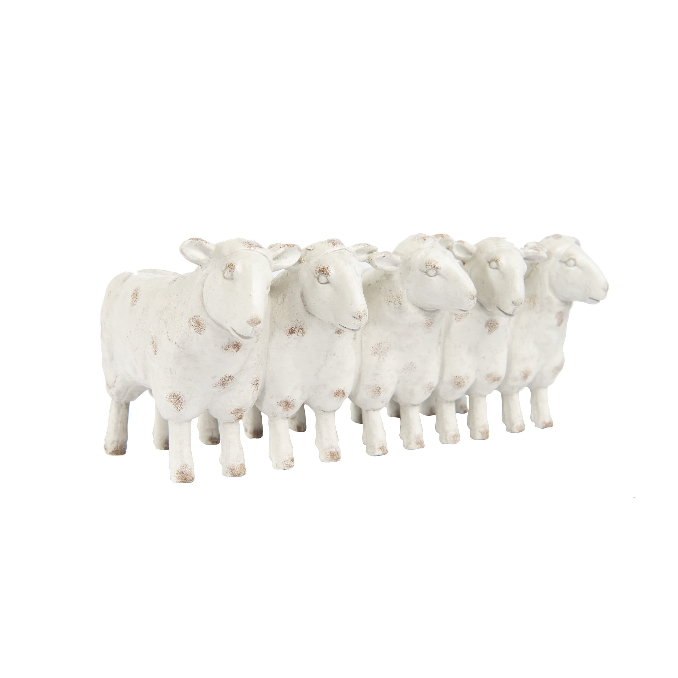 Creative Co-Op Farmhouse Resin Sheep Planter, White