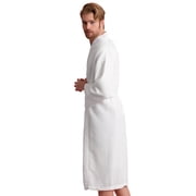 Men's Waffle Spa Bathrobe - Long, Lightweight, Absorbent