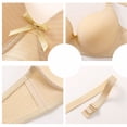 thumbnail image 6 of THDHVS Bras for Women,Solid Color Underwire Push Up Bra Comfortable Breathable Everyday Wear,Push Up Bra Gray 42BC, 6 of 7