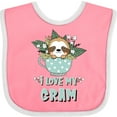 thumbnail image 3 of Inktastic Teacup Raccoon I Love My Gram Boys or Girls Baby Bib, 3 of 4