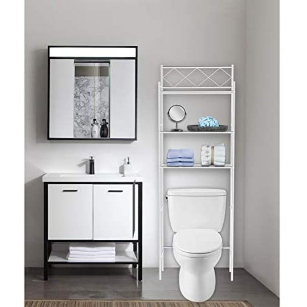 J&V TEXTILES 3Shelf Bathroom Organizer Over The Toilet, Bathroom