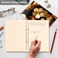 thumbnail image 4 of FORMRS 1-Subject Spiral Notebook 8" x 5" College Ruled 60 Refillable Sheet A5 Hard Cover, 2 Pack, Gold Flower, 4 of 7
