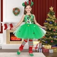 thumbnail image 2 of PMVFHDE Tutu Christmas Dress Christmas Tree Dresses for Kids Toddler Kids Holiday Party Christmas Festive Dress up, 2 of 8