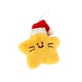 thumbnail image 2 of Hovilon Yellow Chrismas Star Plush Keychain - Christmas Hat Star Doll Plush Keychain, Cute Star Backpack Keychain Accessories, Polyester Soft Festive Pendant Car Interior Decoration Holiday Gift, 2 of 5